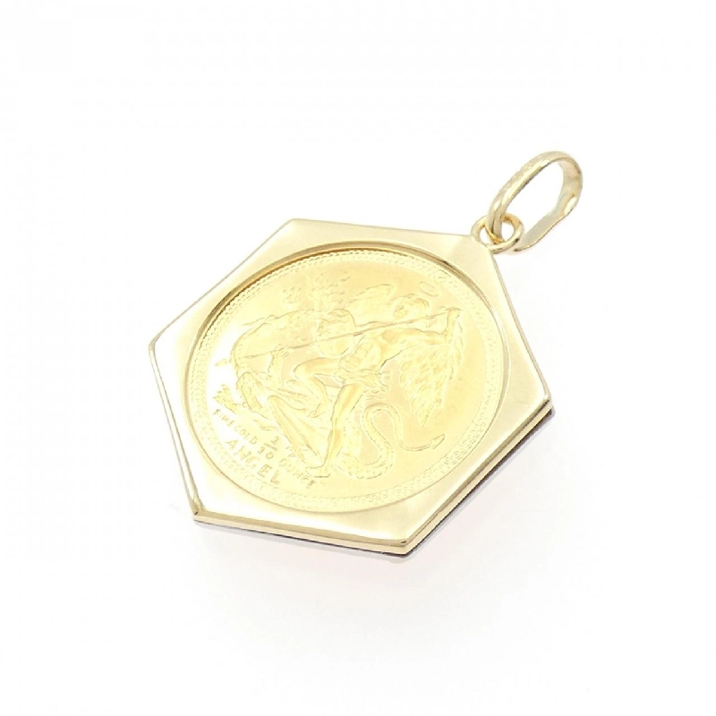 K18YG/PT(khung) Mặt dây chuyền đồng tiền - Hàng hiệu Chính hãng 862316
