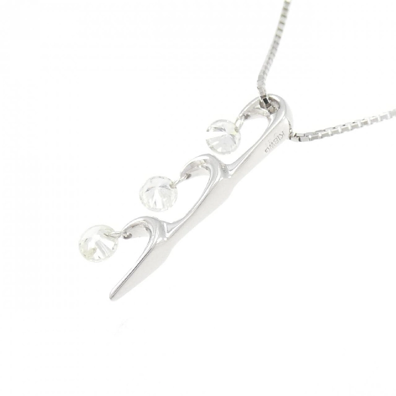 K18WG Dây chuyền kim cương ba viên 0.31CT - Hàng hiệu Chính hãng 863871