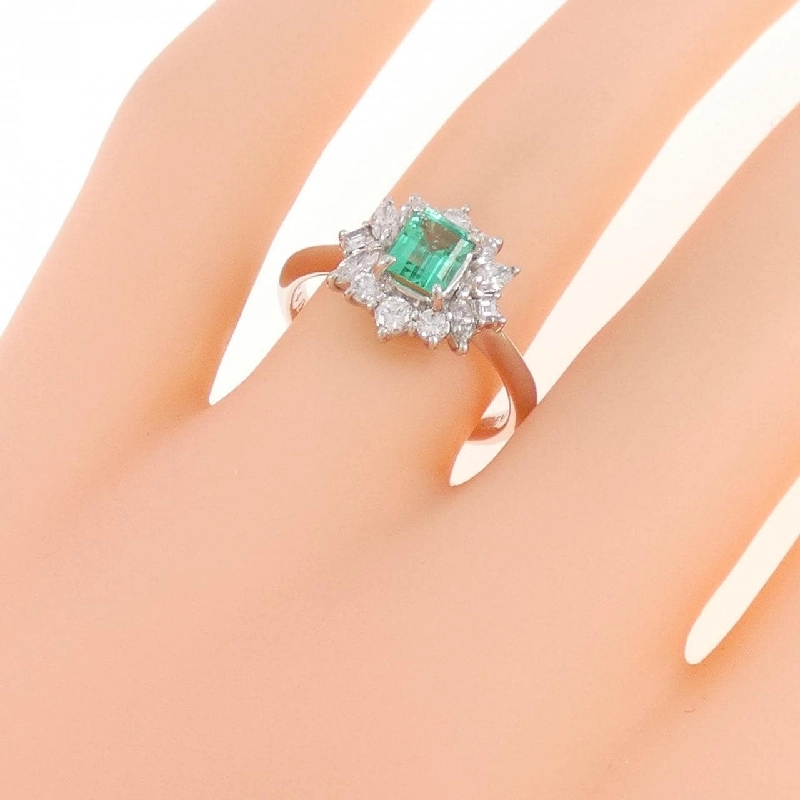 Nhẫn Emerald PT900 0.51CT xuất xứ Colombia 667811