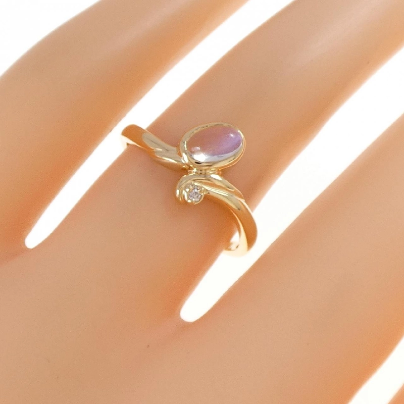 Nhẫn đá mặt trăng K18YG - Hàng hiệu Authentic 854524