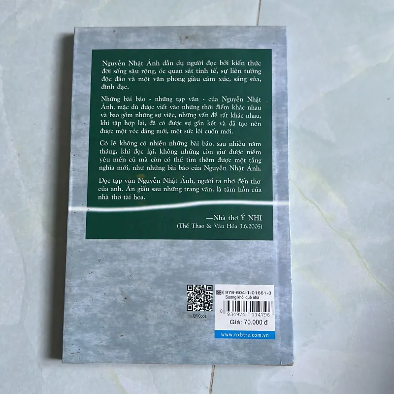 Sách Sương khói quê nhà - Nguyễn Nhật Ánh 1013178