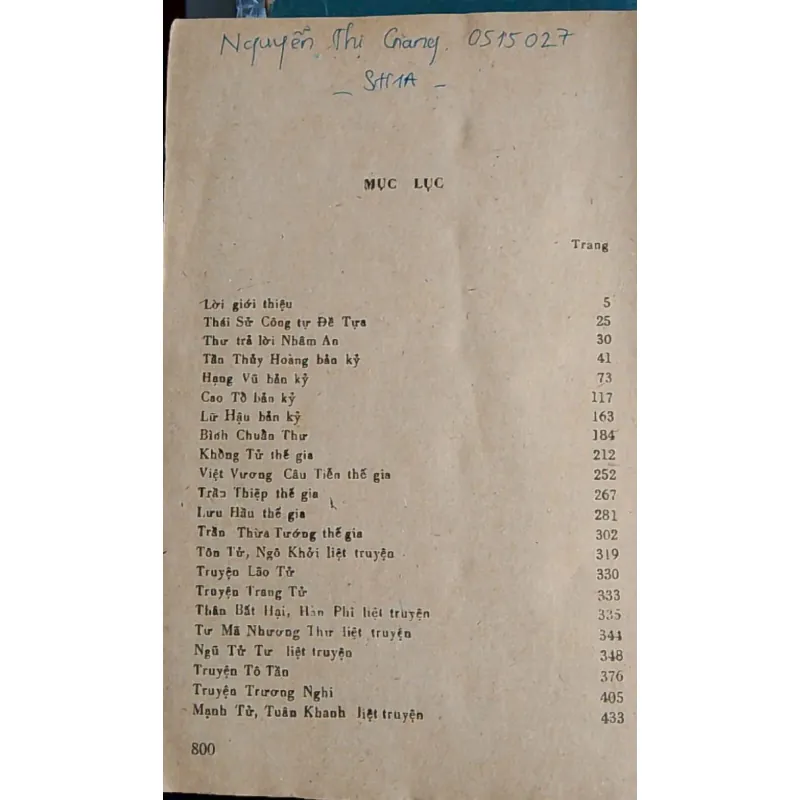 SỬ KÝ TƯ MÃ THIÊN - NHỮ THÀNH DỊCH 762332