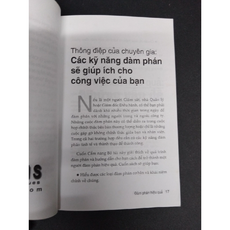 Cẩm nang bỏ túi: Đàm phán hiệu quả mới 80% ố 2007 HCM1008 KỸ NĂNG 202224