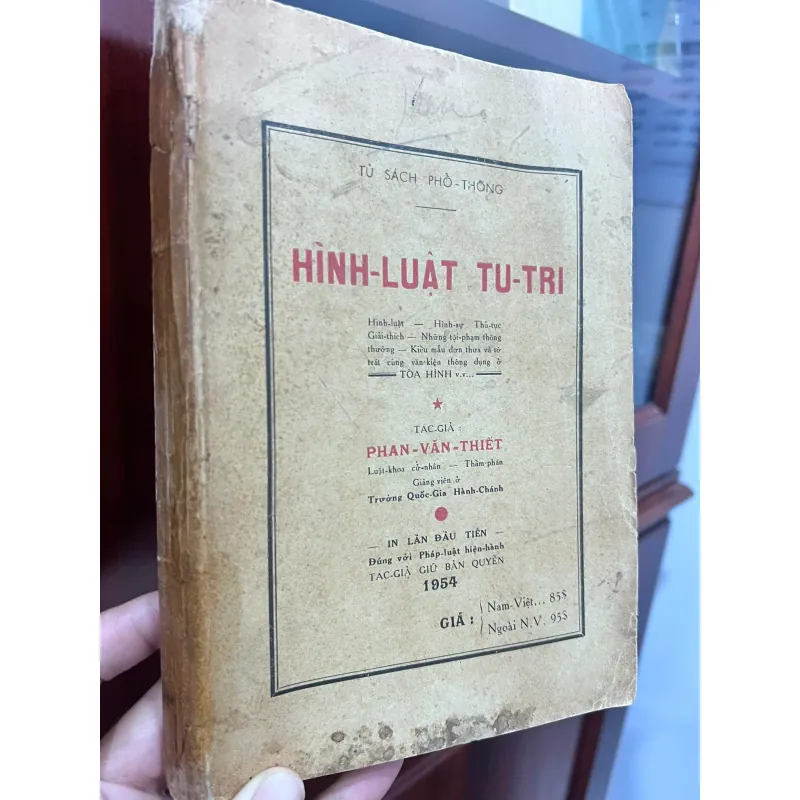 HÌNH LUẬT TU TRI - PHAN VĂN THIẾT (1954) 755049