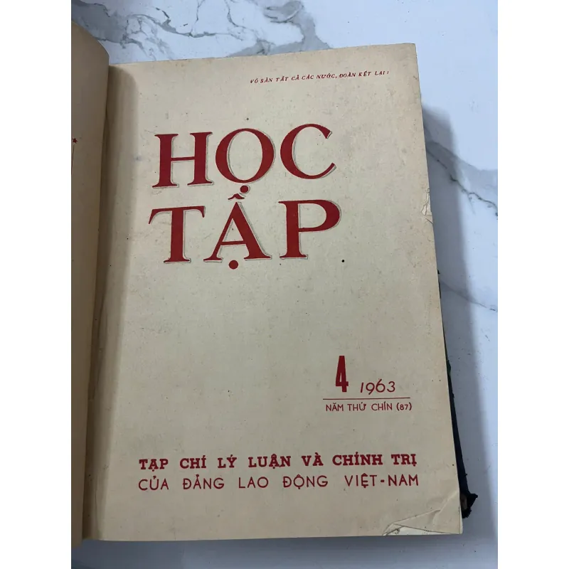 Tạp chí Học Tập (Số 1 đến 12 năm 1963) - Trung ương Đảng Lao động Việt Nam 798720