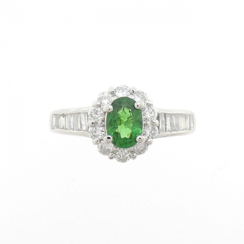 Nhẫn Garnet Xanh PT900 0.57CT - Hàng hiệu Chính hãng 854345