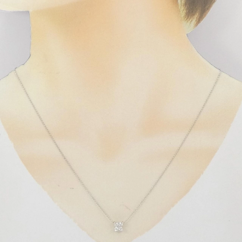 Dây chuyền kim cương hoa PT900/PT850 0.31CT - Hàng hiệu Chính hãng 860255