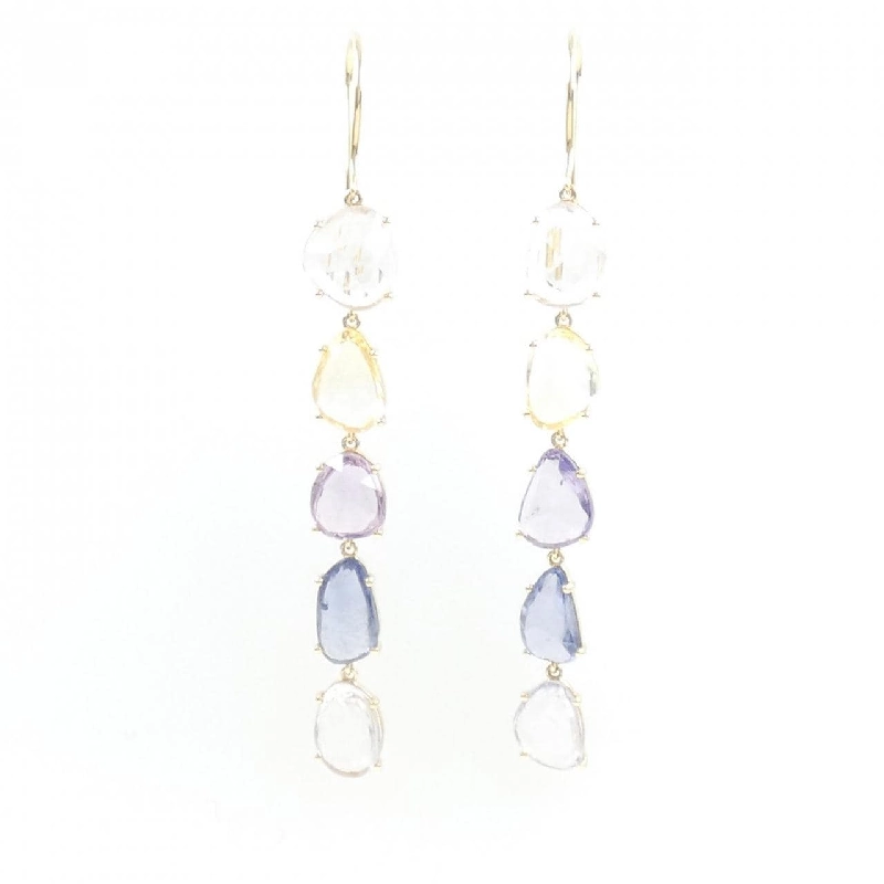 K18YG Sapphire Bông tai 14.64CT - Hàng hiệu Chính hãng 877299