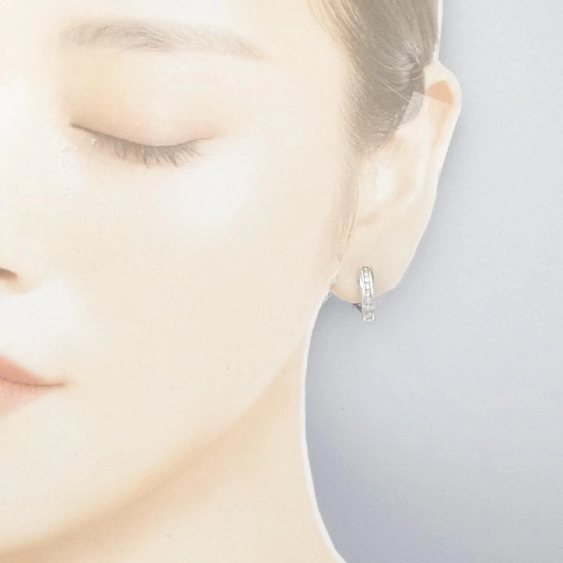 K18WG/K14WG Bông tai kim cương 0.41CT - Hàng hiệu Chính hãng 874504