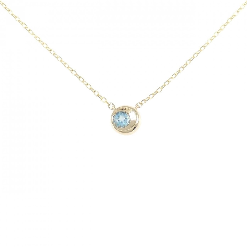 K10YG Blue Topaz Necklace - Hàng hiệu Authentic 858240