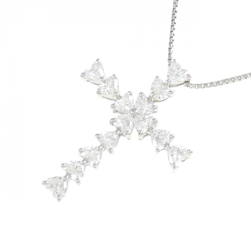 Dây chuyền kim cương PT900/PT850 2.016CT E-F VVS1-SI1 hình trái tim - Hàng hiệu Authentic 875770