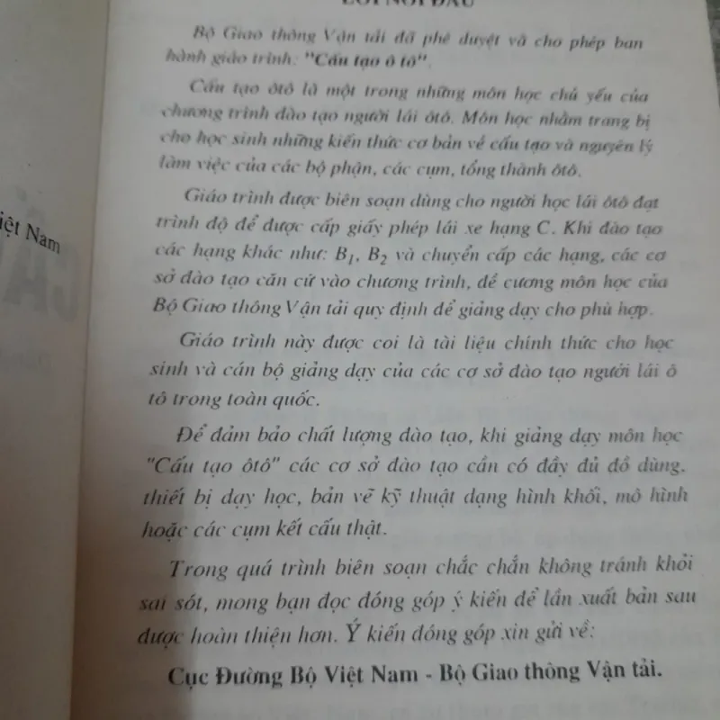 Giáo trình Cấu tạo Ô Tô- Bộ Giao Thông VT 1998 781690