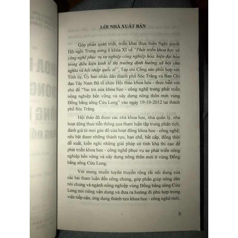 Khoa học - Công nghệ trong phát triển nông nghiệp bền vững vùng đồng bằng sông Cửu Long  722951