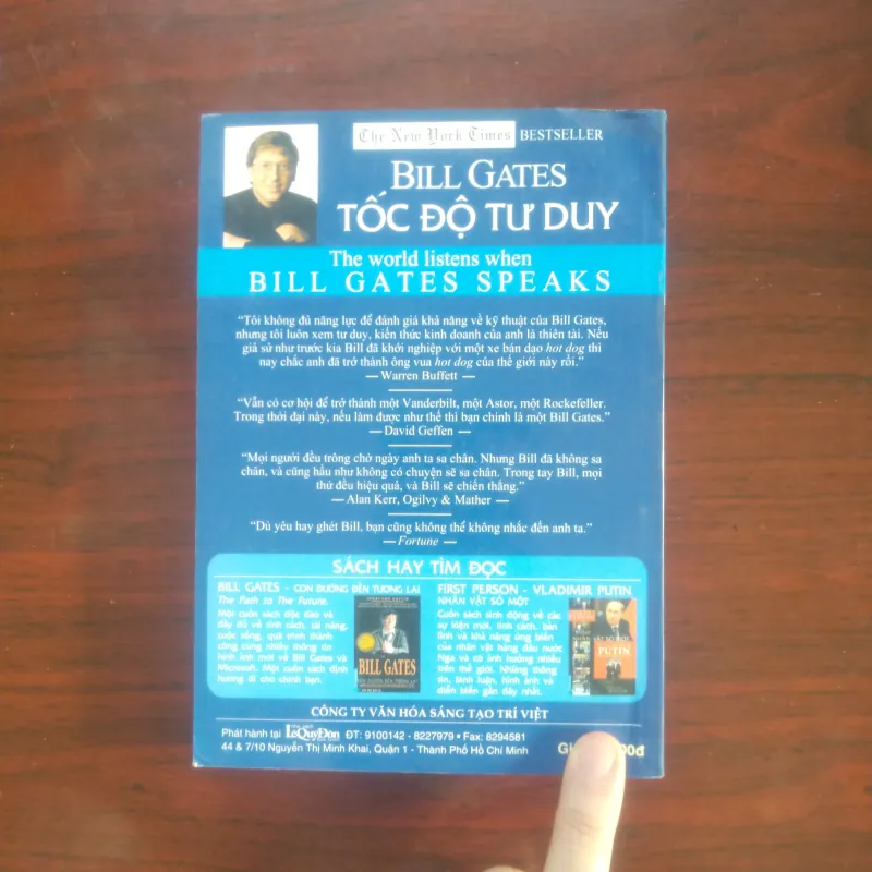 [Sách Doanh Nhân] Tốc Độ Tư Duy (Bill Gates) Câu Chuyện Về Nhà Sáng Lập Microsoft  937062