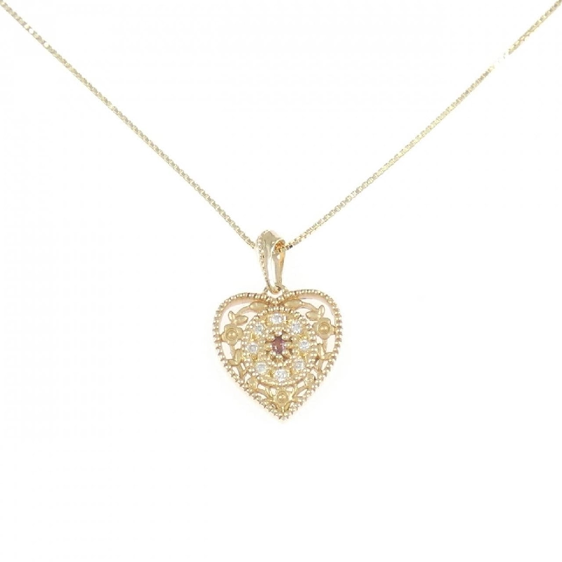 K10YG Mặt Dây Chuyền Hình Trái Tim Tourmaline - Hàng hiệu Chính hãng 857133