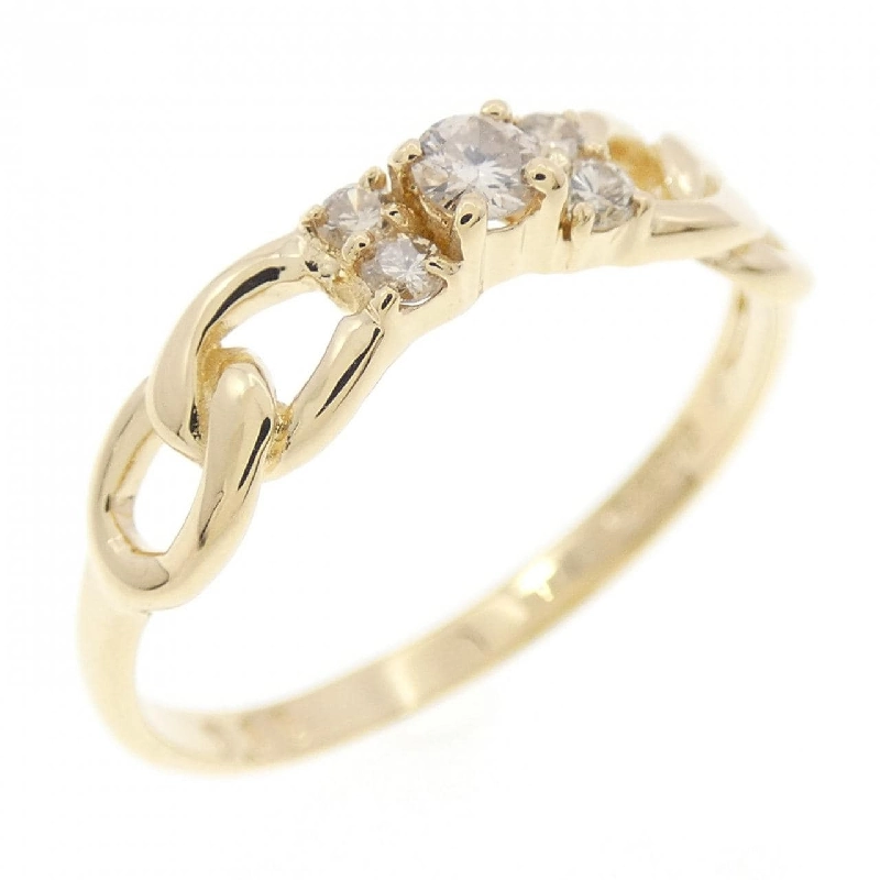 Nhẫn kim cương K18YG 0.11CT 671023