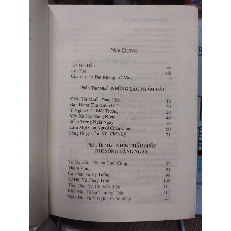 Sách: Krishnamurti Tinh Yếu - TG: Nguyễn Ước biên dịch (A3) 735793