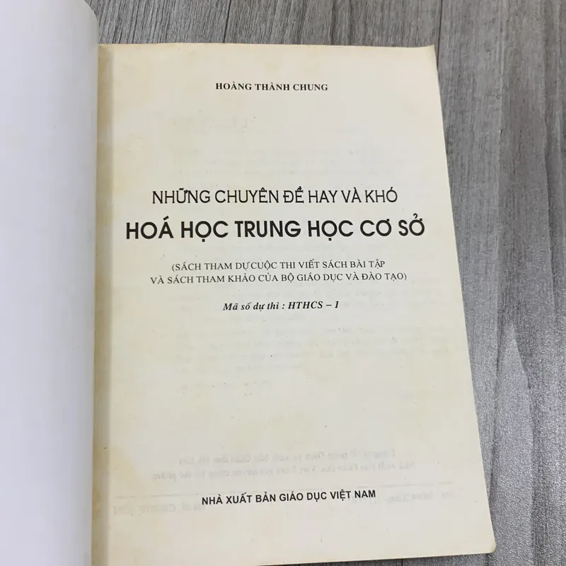 Những chuyên đề hay và khó hoá học trung học cơ sở. 3b5 717368