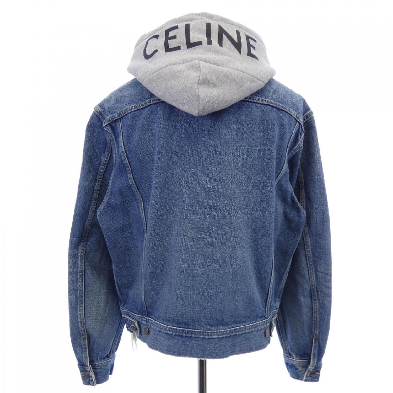 Áo khoác denim có mũ CELINE 2Q472930F - Hàng hiệu Authentic 885443