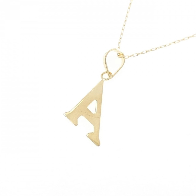 K18YG Chữ cái A Dây chuyền - Hàng hiệu Chính hãng 857183