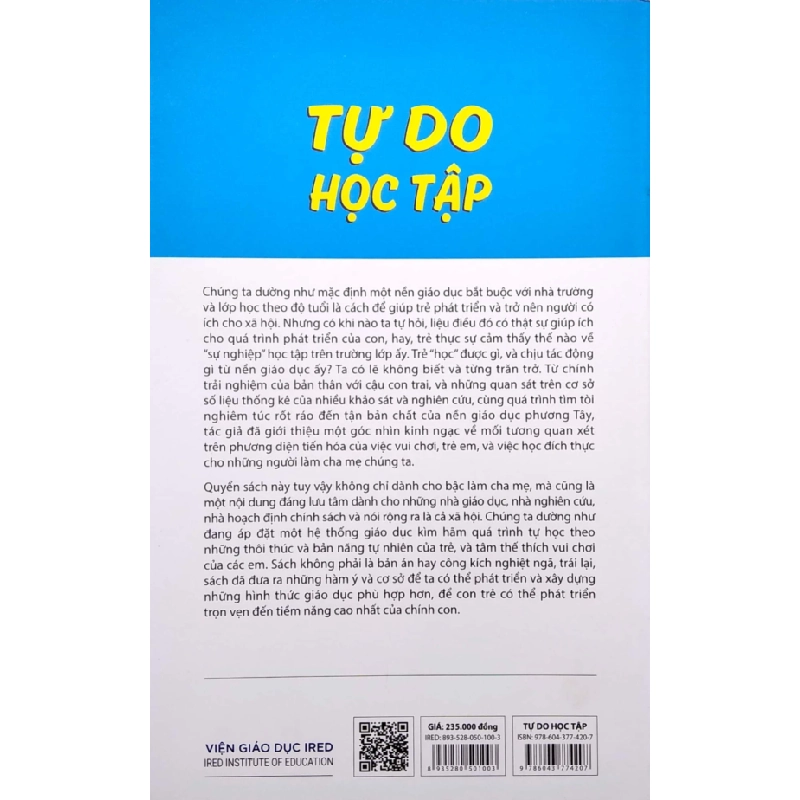 Tự Do Học Tập - Free To Learn - Peter Gray 280707