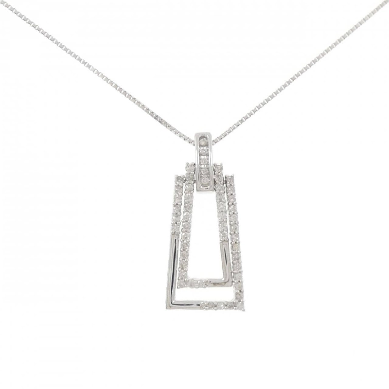 K18WG Dây chuyền kim cương 0.50CT - Hàng hiệu Chính hãng 862076