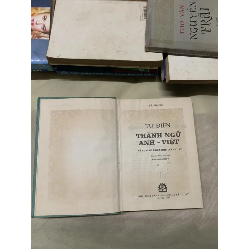 TỪ ĐIỂN THÀNH NGỮ ANH-VIỆT- LÃ THÀNH 739047