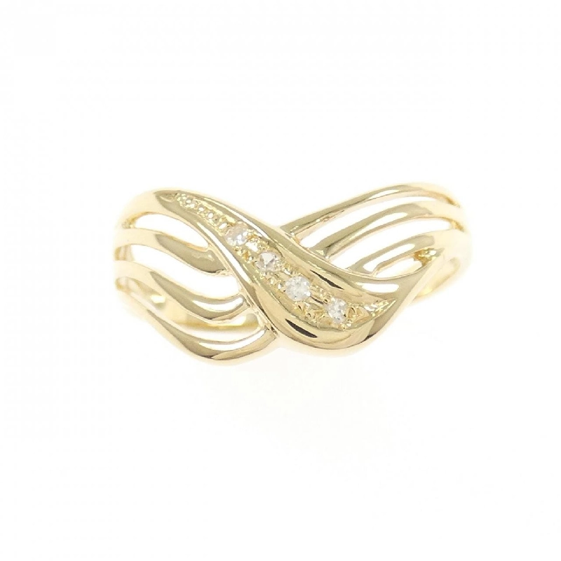 Nhẫn kim cương K18YG 670444