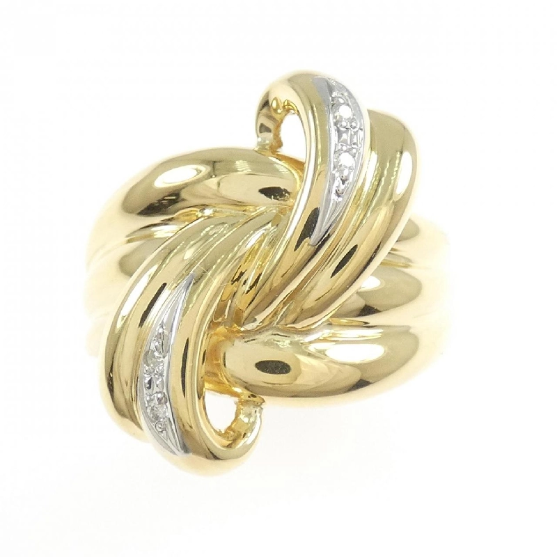 Nhẫn kim cương K18YG/PT900 0.04CT - Hàng hiệu Chính hãng 849238