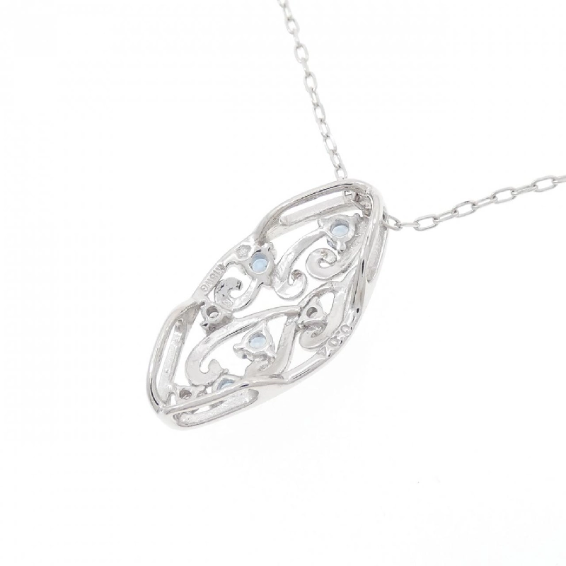 K18WG Aquamarine Necklace - Hàng hiệu Authentic 857869