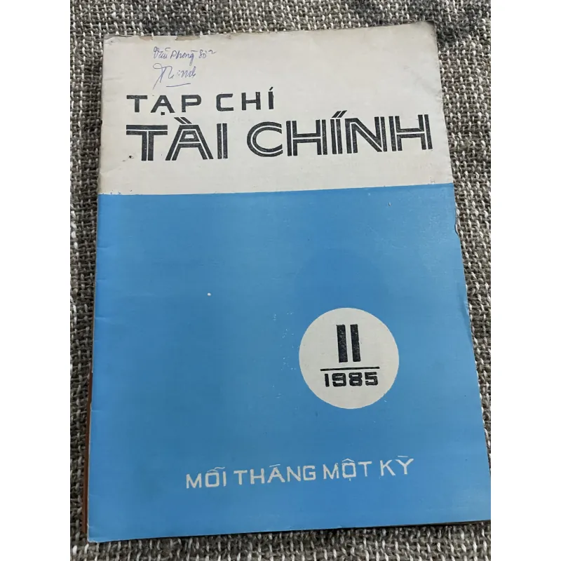 Tạp chí tài chính - khổ lớn 11.1985  1021371