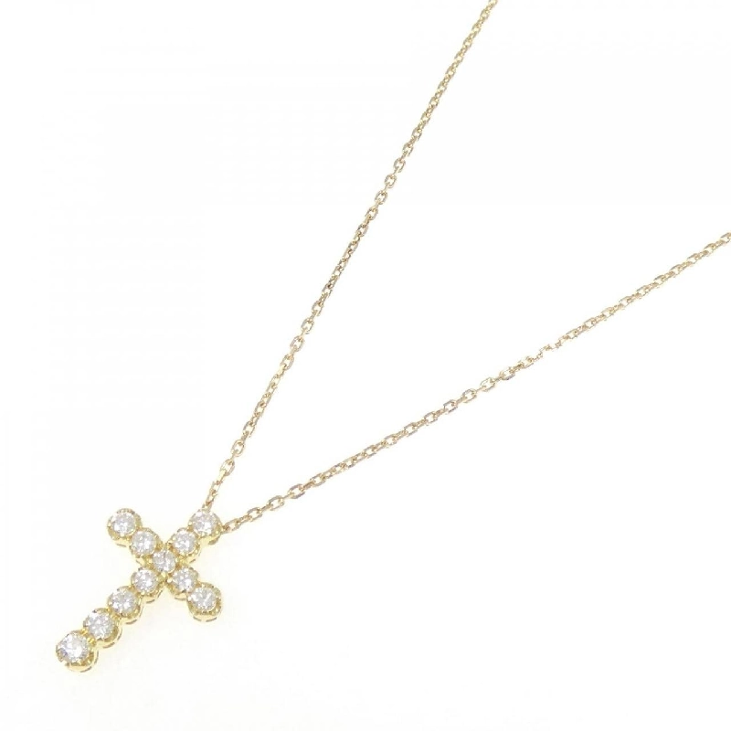 K18YG Dây chuyền kim cương chéo 1.05CT - Hàng hiệu chính hãng 856659