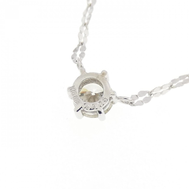 K18WG Solitaire Diamond Necklace 0.305CT - Hàng hiệu Authentic 856515
