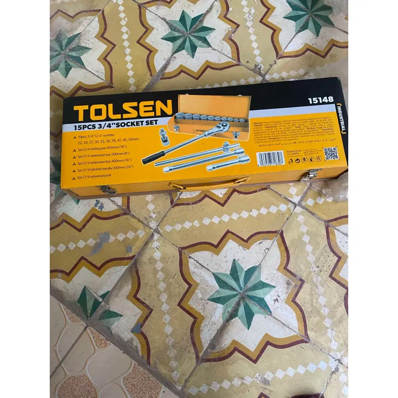 Bộ tuýp và cần mở 3/4 inch 15 món Tolsen 15148 601188