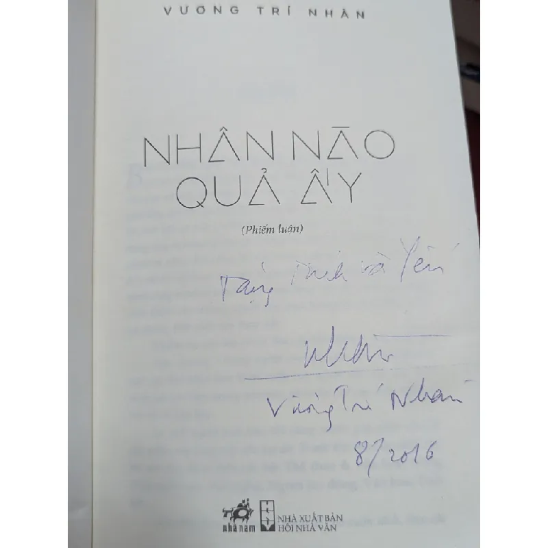 Nhân nào quả ấy - Vương Trí Nhàn 120127