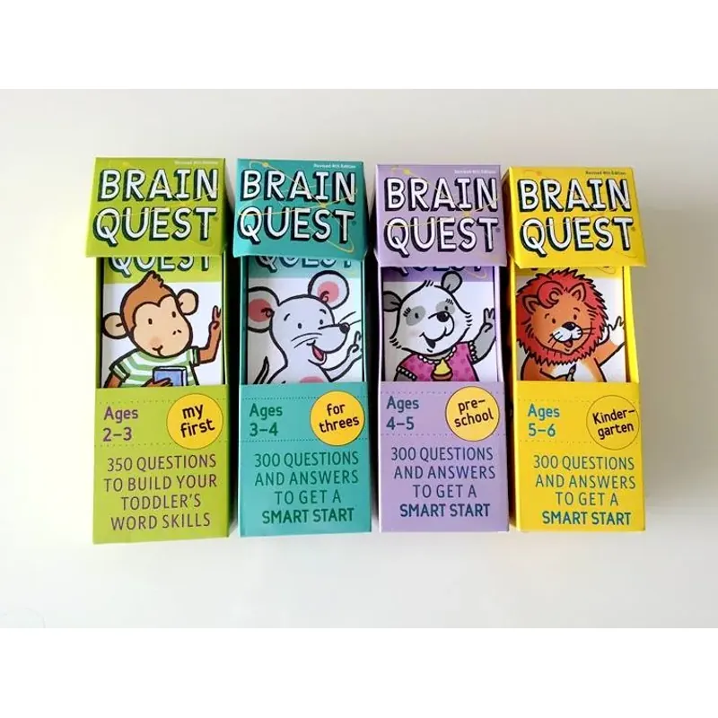 Brain quest 2-6 tuổi (Sách nhập) - 4 hộp thẻ 759578