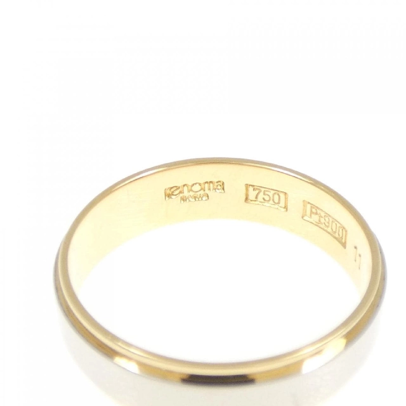Nhẫn 750YG/PT900 Renoma - Hàng hiệu Chính hãng 837402