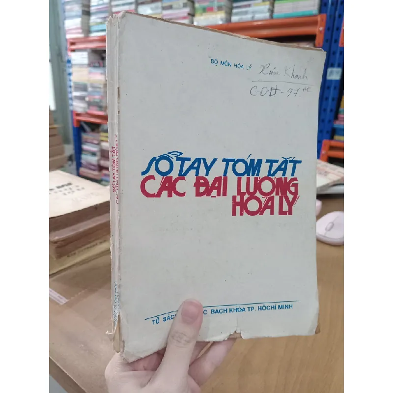 Sổ tay tóm tắt các đại lượng Hóa Lý 559708
