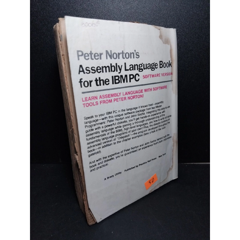 Peter Norton's assembly language book for the IBM PC mới 60% ố vàng ẩm gấp góc rách trang HCM2103 NGOẠI VĂN 918448