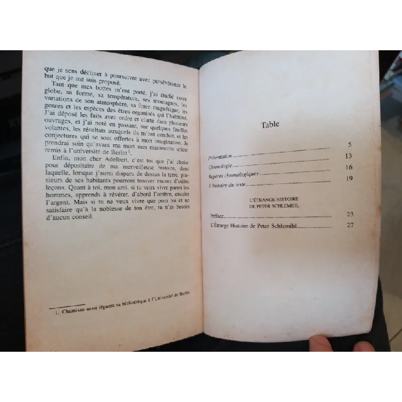 L'étrange histoire de Peter Schlemihl - Chamisso 606051