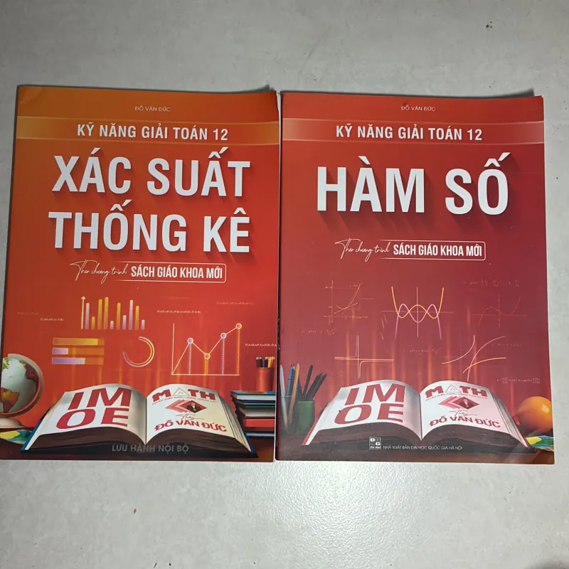 Kỹ năng giải toán 12 Hàm số/Xác suất thống kê (2 cuốn) 790711