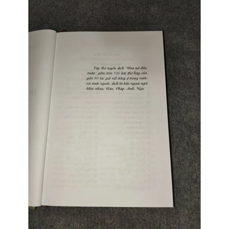 HOA NỞ ĐẦU XUÂN - THƠ SONG NGỮ 729542