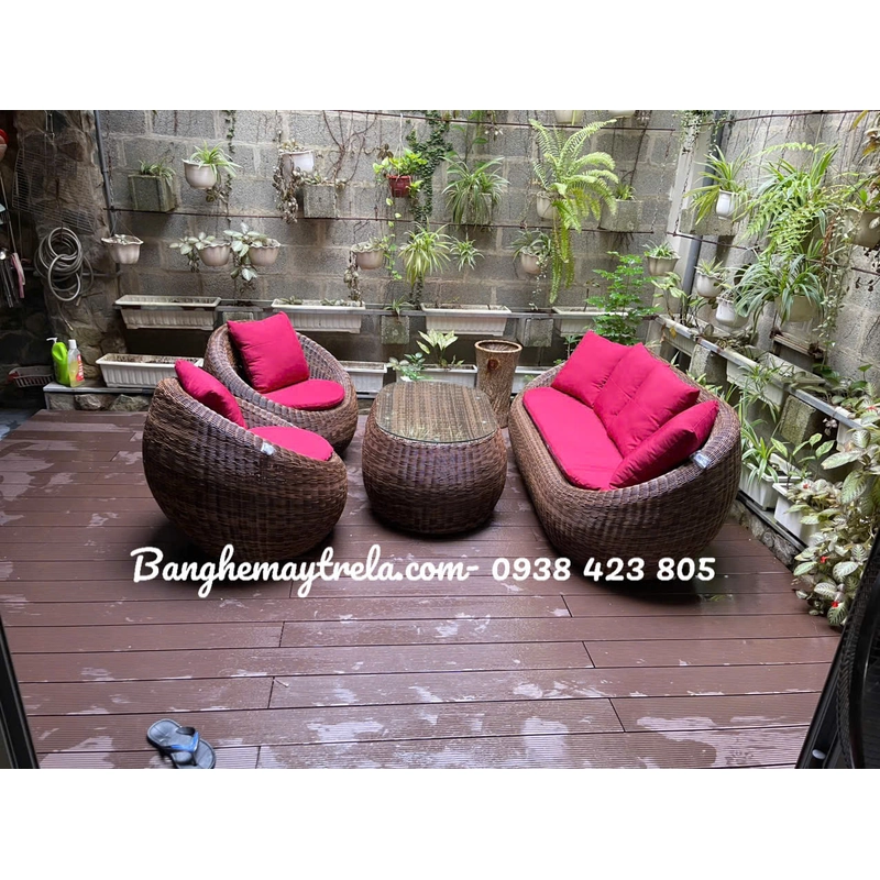 Sofa sò mây nhựa giá rẻ 472546