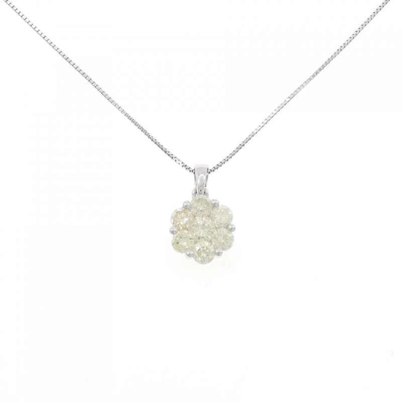 K18WG Hoa Kim Cương Dây Chuyền 1.35CT - Hàng hiệu Chính hãng 856989