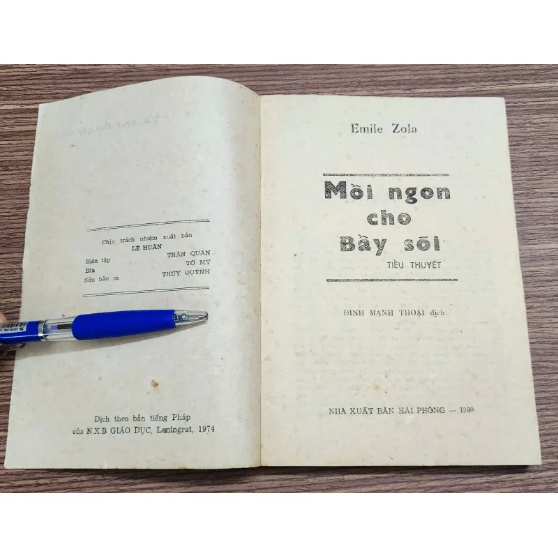 Tiểu thuyết Pháp MỒI NGON CHO BẦY SÓI (Émile Zola) 766148