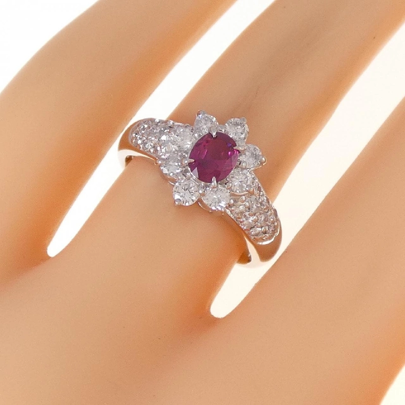 Nhẫn Ruby PT900 0.561CT - Hàng hiệu Chính hãng 858730