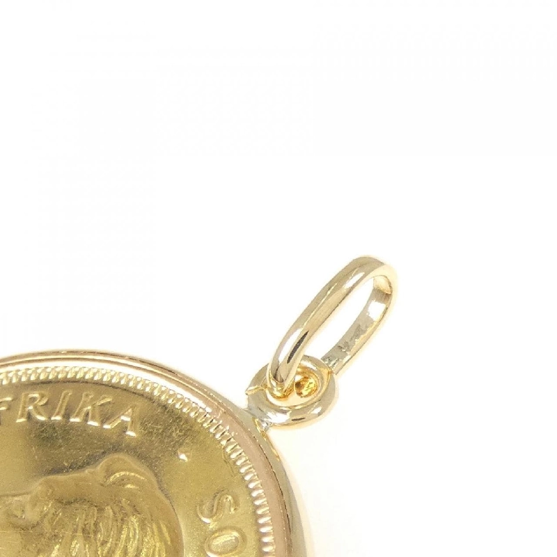 K18YG(枠) Mặt dây chuyền đồng tiền - Hàng hiệu Authentic 869440