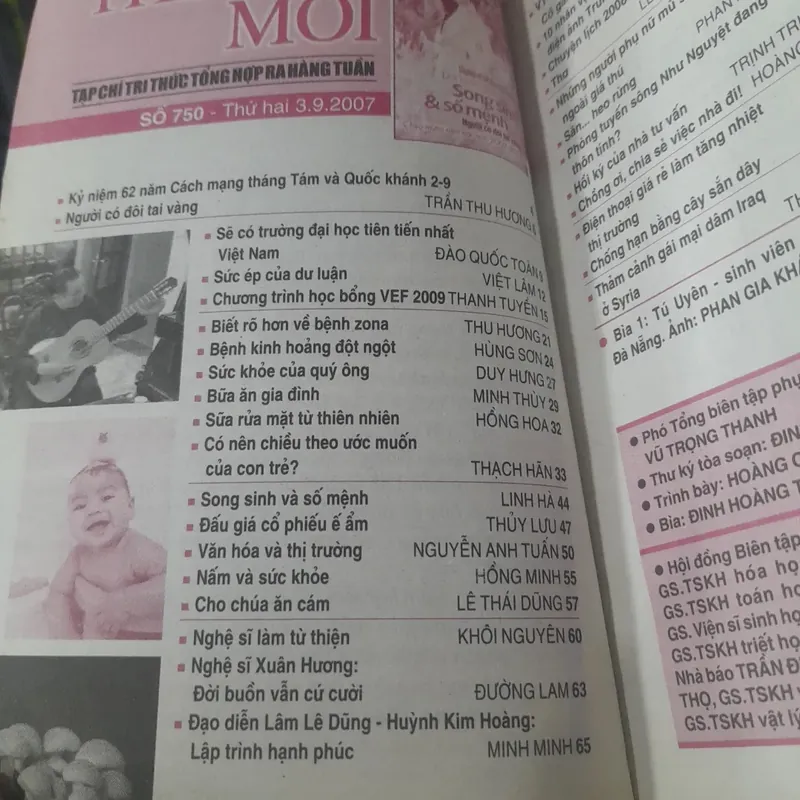 THẾ GIỚI MỚI số 750 ngày 3.9.2007 599830