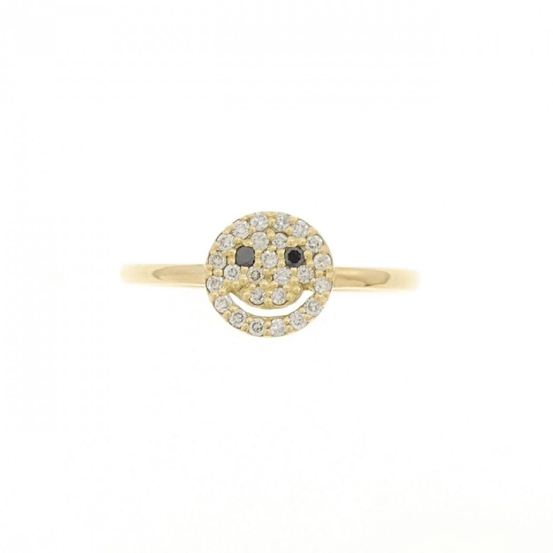 Nhẫn kim cương K18YG Smile 0.15CT - Hàng hiệu Authentic 851234