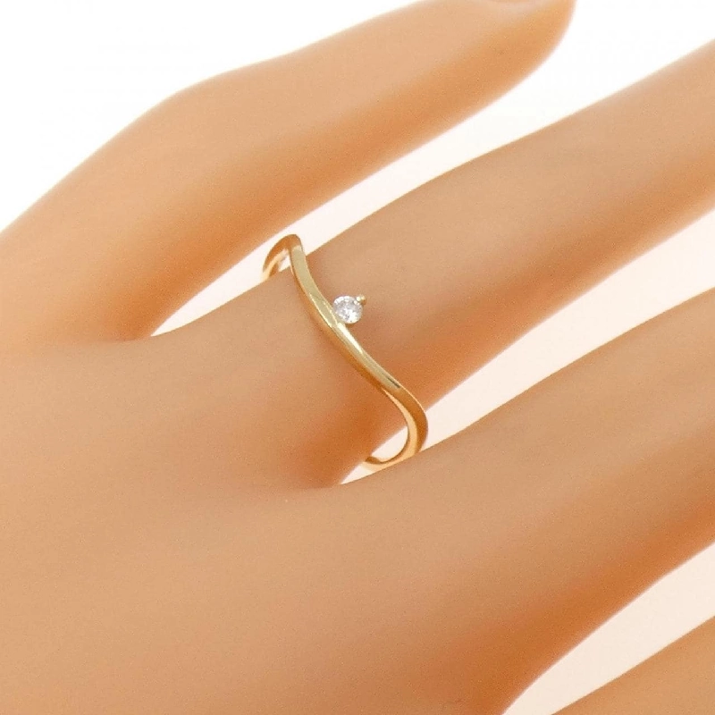 【Remake】Nhẫn kim cương K18YG 0.03CT 673177